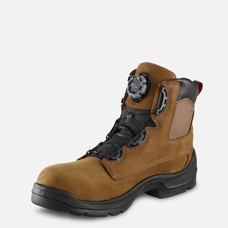 Red Wing FlexBond 6-inch BOA® Vedenpitävät Turva Varvas Miesten Boot Mustat | 6249QEHAG