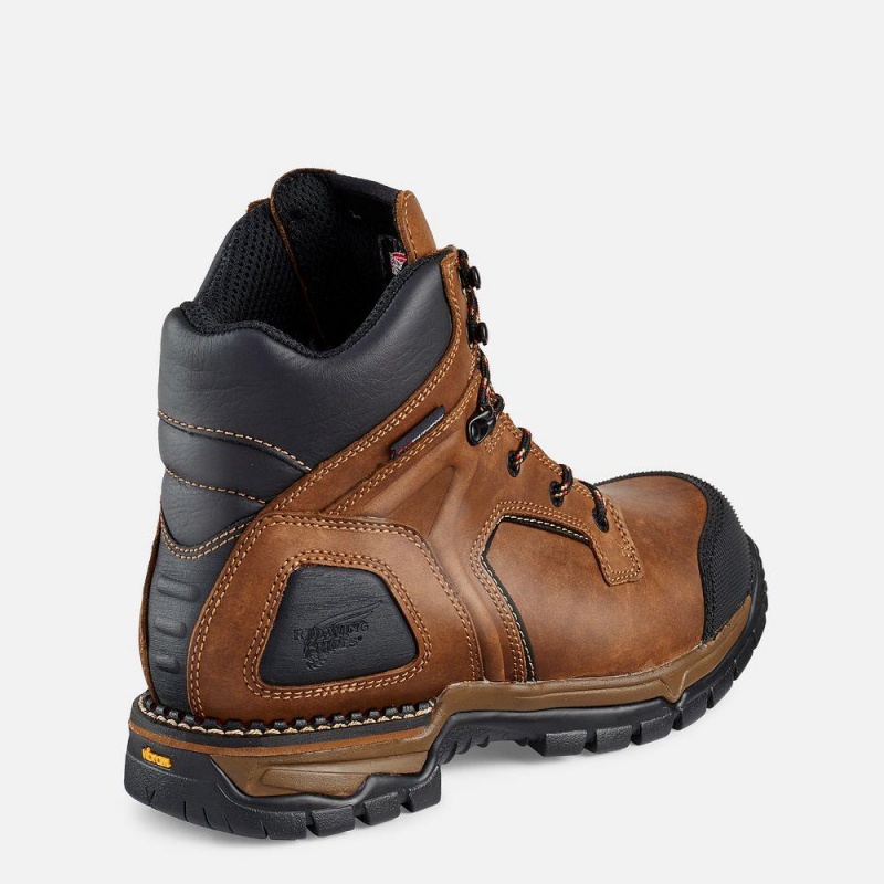 Red Wing FlexForce® 6-inch Vedenpitävät Turva Varvas Miesten Boot Punainen | 6145GFXBE