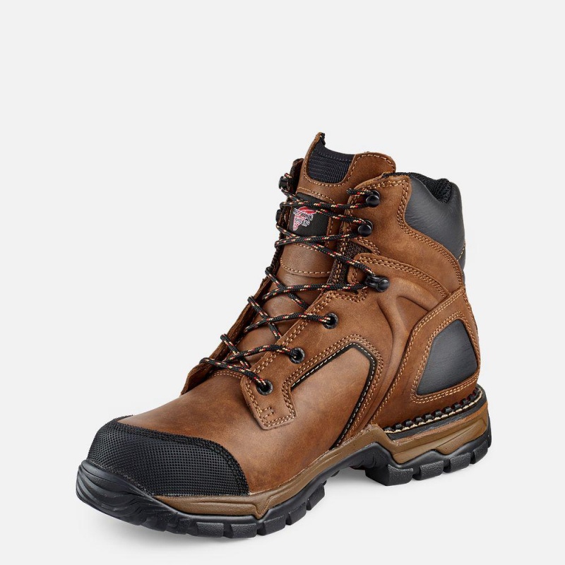 Red Wing FlexForce® 6-inch Vedenpitävät Turva Varvas Miesten Boot Punainen | 6145GFXBE