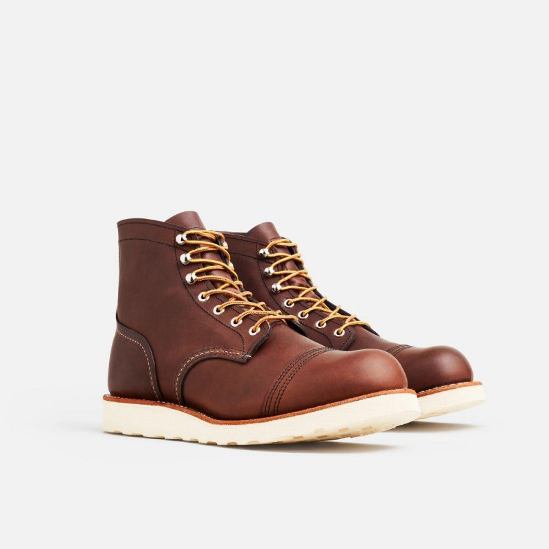 Red Wing Iron Ranger Traction Tred 6-inch in Amber Harness Leather Miesten Boot Ruskea | 3910GVQWD