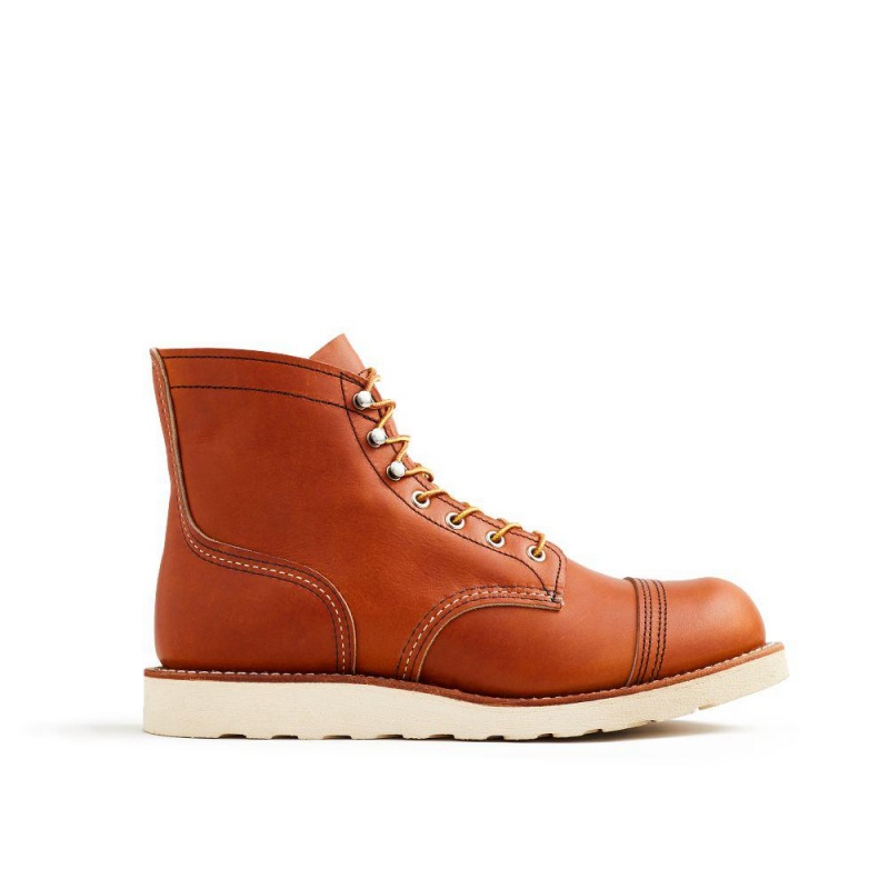 Red Wing Iron Ranger Traction Tred 6-inch in Oro Legacy Leather Miesten Boot Ruskea | 0354IJSRW