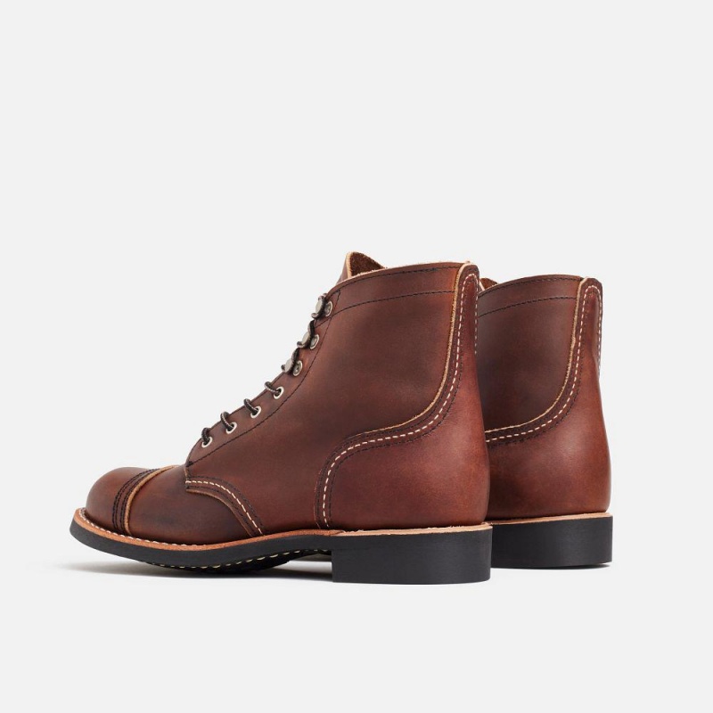 Red Wing Iron Ranger in Amber Harness Leather Naisten Lyhyet Saappaat Ruskea | 4721EYSTX