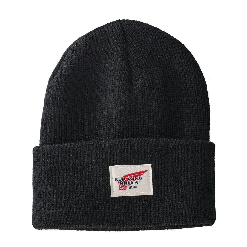 Red Wing Kids Cuffed Beanie Accessories Hatut Mustat | 9320AGBOE