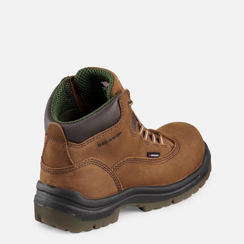 Red Wing King Varvas® 5-inch Vedenpitävät Turva Varvas Naisten Saappaat Ruskea | 0912KHBOP