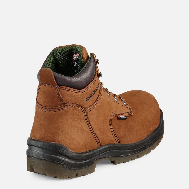 Red Wing King Varvas® 6-inch Insulated, Vedenpitävät Turva Varvas Miesten Boot Ruskea | 0896IUXHN