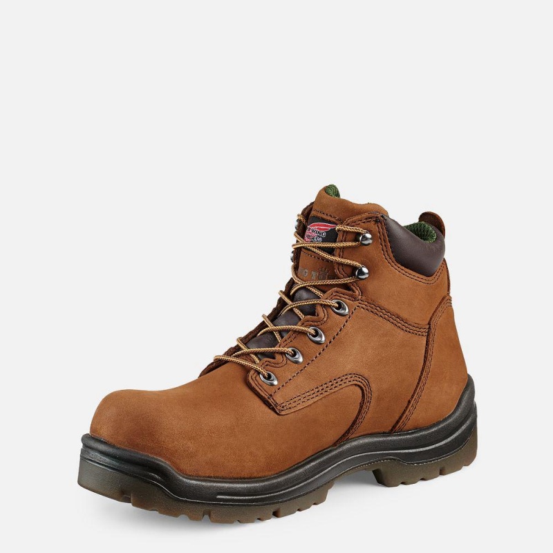 Red Wing King Varvas® 6-inch Insulated, Vedenpitävät Turva Varvas Miesten Boot Ruskea | 0896IUXHN