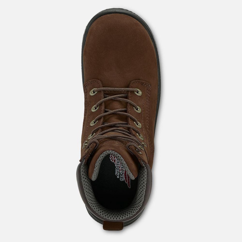 Red Wing King Varvas® 6-inch Insulated Vedenpitävät CSA Turva Varvas Naisten Saappaat Ruskea | 0497TNGJU