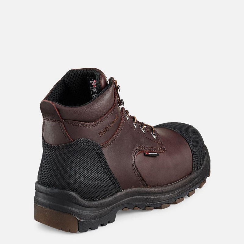 Red Wing King Varvas® 6-inch Vedenpitävät CSA Turva Varvas Miesten Boot Mustat Ruskea | 8936YNWVX