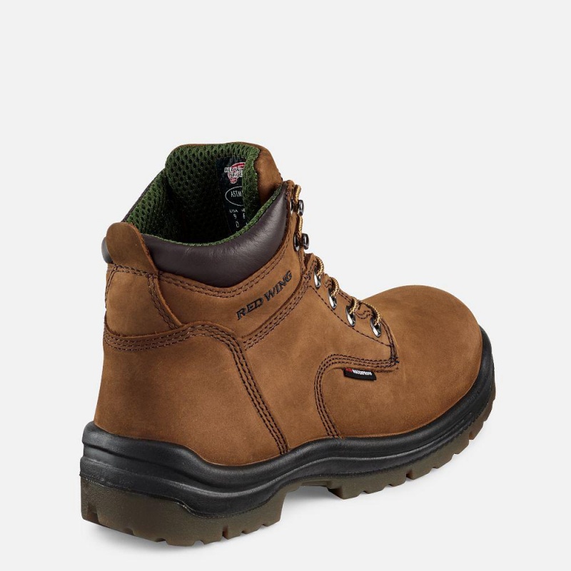 Red Wing King Varvas® 6-inch Vedenpitävät Soft Varvas Miesten Boot Ruskea | 3089NFICX