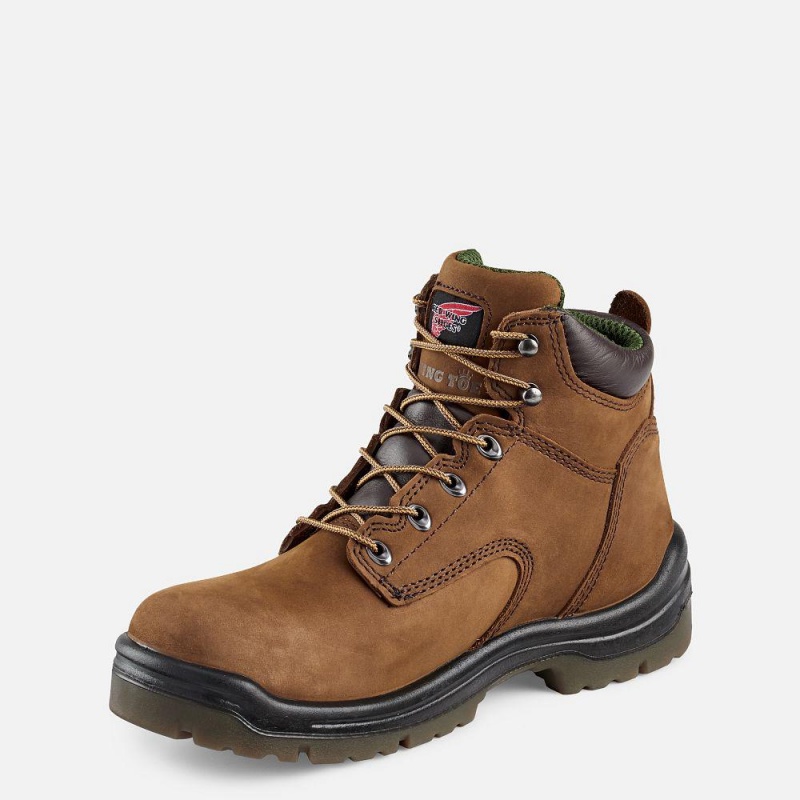 Red Wing King Varvas® 6-inch Vedenpitävät Soft Varvas Miesten Boot Ruskea | 4932GPTMA