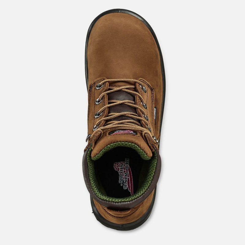 Red Wing King Varvas® 6-inch Vedenpitävät Soft Varvas Miesten Boot Ruskea | 0629JHNDZ