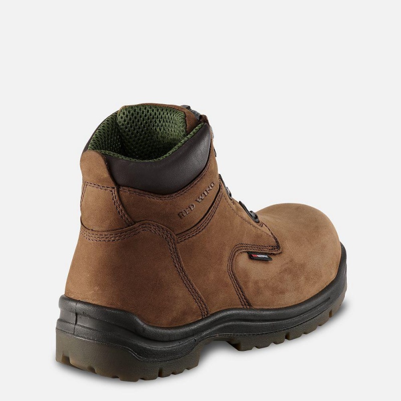 Red Wing King Varvas® 6-inch Vedenpitävät Turva Varvas Miesten Boot Ruskea | 8932ZMSNP