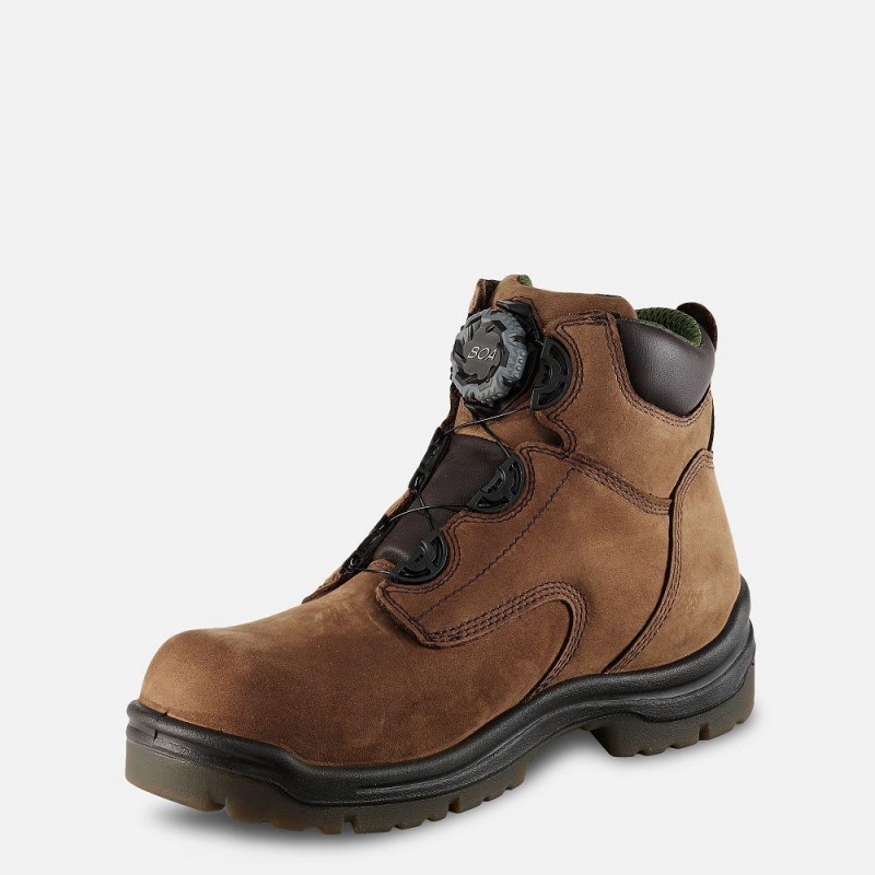 Red Wing King Varvas® 6-inch Vedenpitävät Turva Varvas Miesten Boot Ruskea | 8932ZMSNP