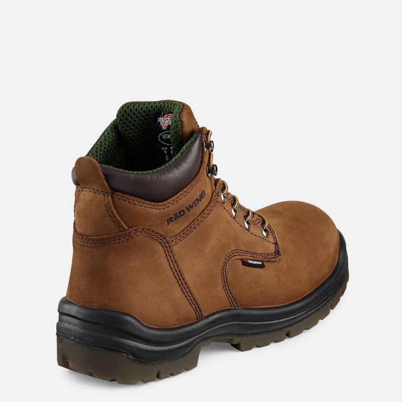 Red Wing King Varvas® 6-inch Vedenpitävät Turva Varvas Miesten Boot Ruskea | 5840RABQX