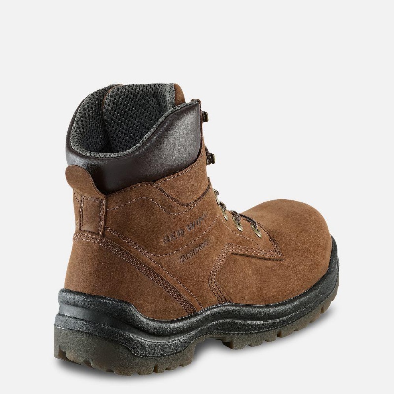 Red Wing King Varvas® 6-inch Vedenpitävät Turva Varvas Naisten Saappaat Ruskea | 9326EYUWD