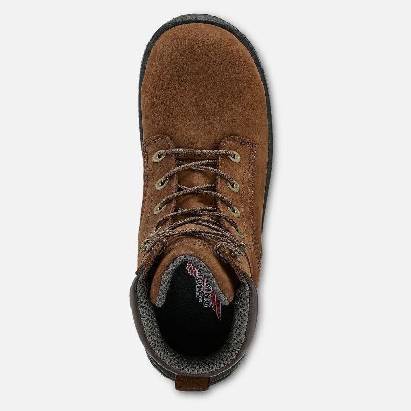 Red Wing King Varvas® 6-inch Vedenpitävät Turva Varvas Naisten Saappaat Ruskea | 9326EYUWD