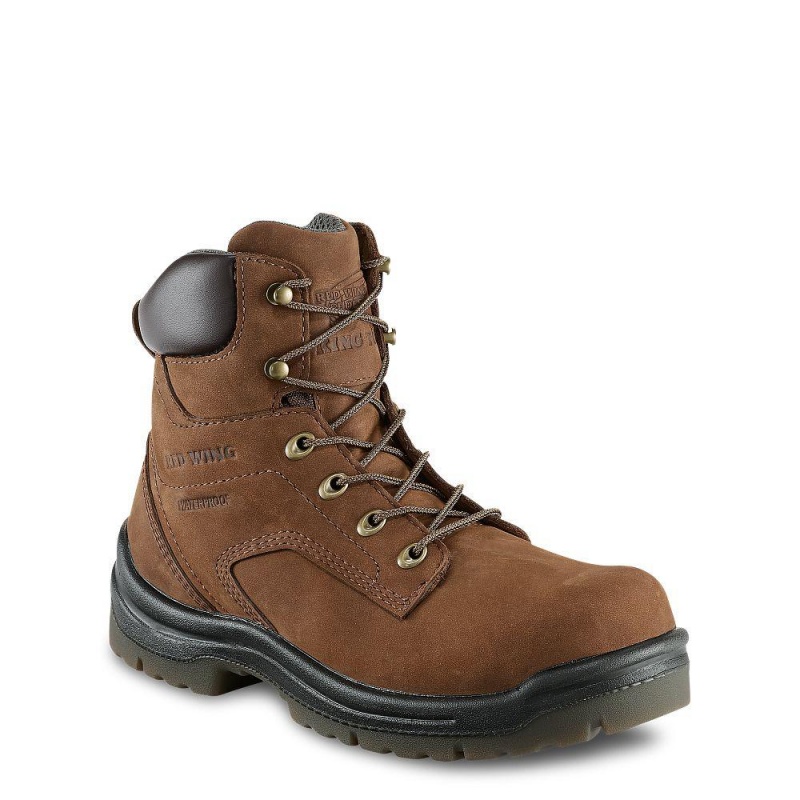 Red Wing King Varvas® 6-inch Vedenpitävät Turva Varvas Naisten Saappaat Ruskea | 9326EYUWD