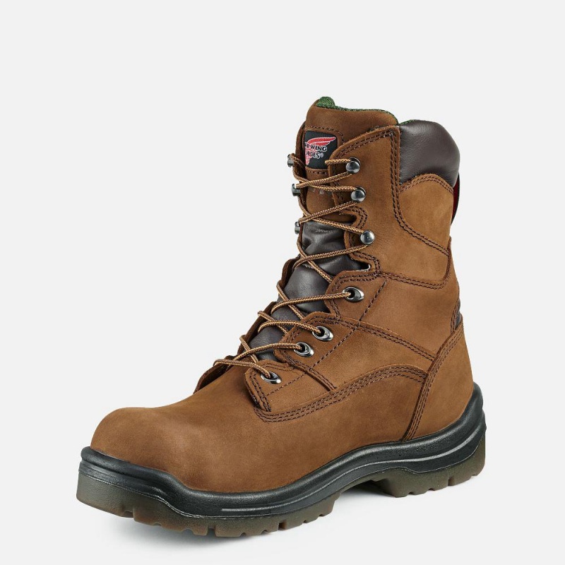 Red Wing King Varvas® 8-inch Insulated, Vedenpitävät Turva Varvas Miesten Boot Ruskea | 1036SNFPK