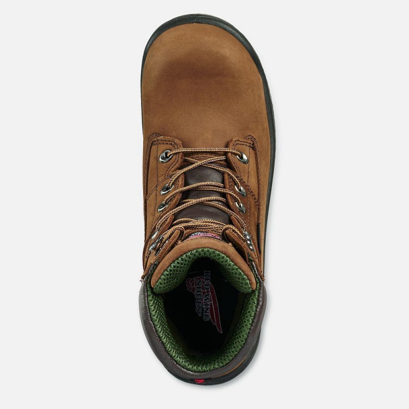 Red Wing King Varvas® 8-inch Insulated, Vedenpitävät Turva Varvas Miesten Boot Ruskea | 3982ALWUQ