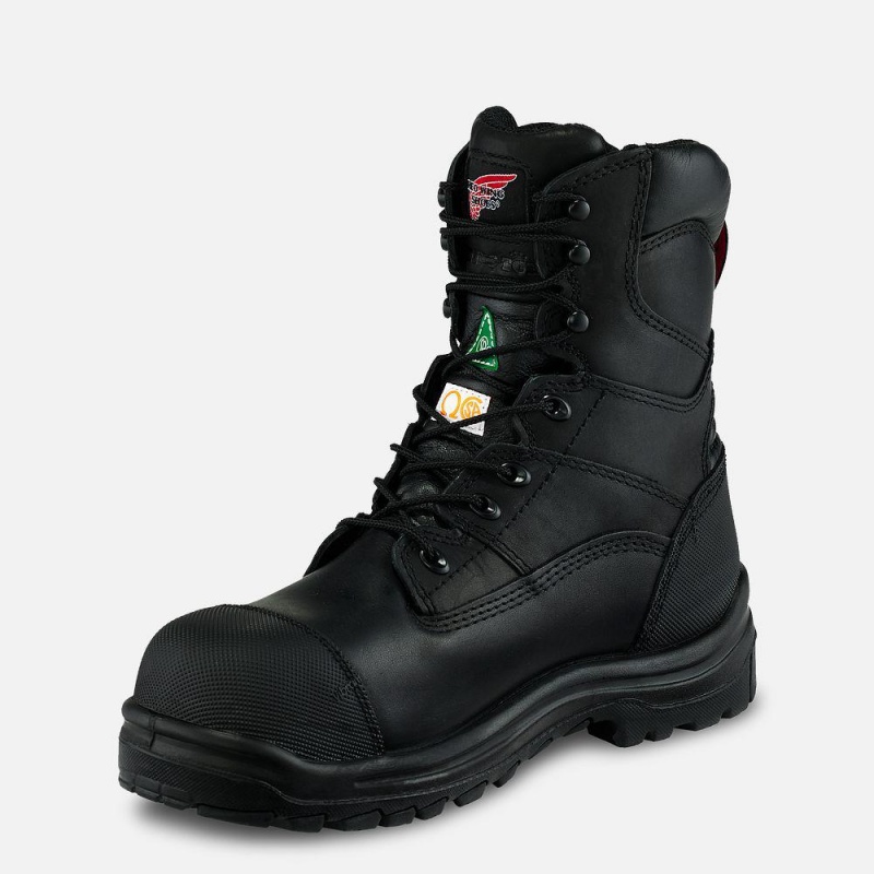 Red Wing King Varvas® 8-inch Vedenpitävät CSA Turva Varvas Miesten Boot Mustat | 2319UJOQW