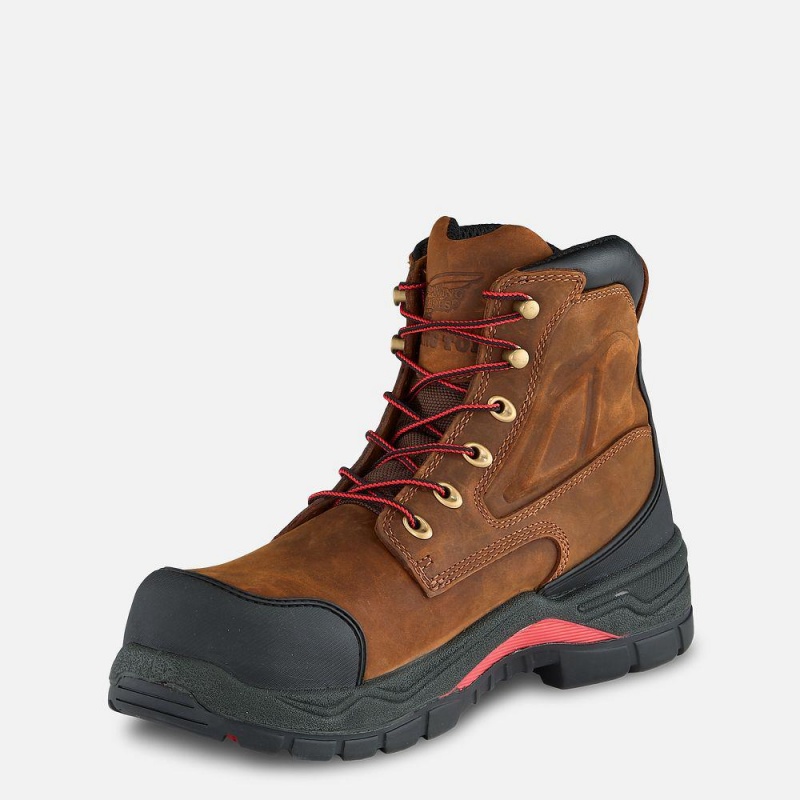 Red Wing King Varvas® ADC 6-inch Vedenpitävät Turva Varvas Miesten Boot Ruskea | 8769ZKJGN