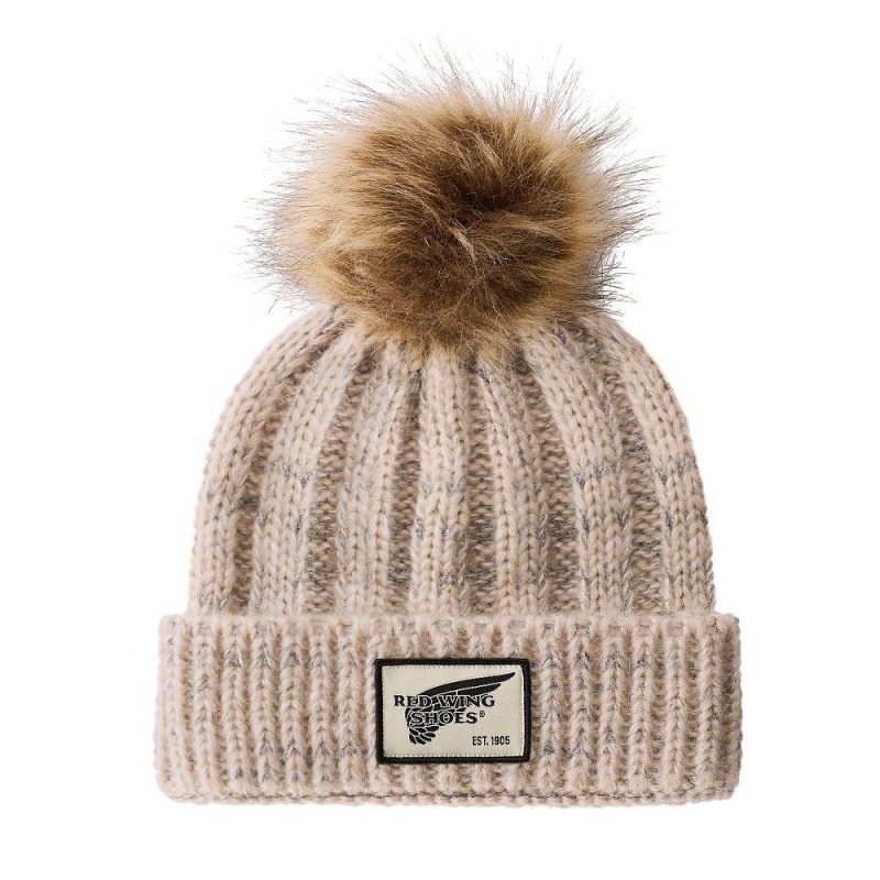 Red Wing Knit Pom Beanie Accessories Hatut Kerma | 9561SRQZU