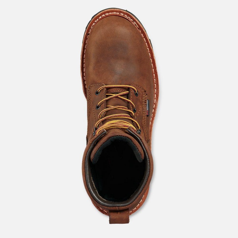 Red Wing LoggerMax 9-inch Vedenpitävät Soft Varvas Miesten Boot Ruskea | 0297JAONX