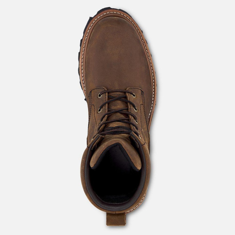 Red Wing LoggerMax 9-inch Vedenpitävät, Turva Varvas Logger Miesten Teräskärkiset Saappaat Mustat | 2650WAVDT