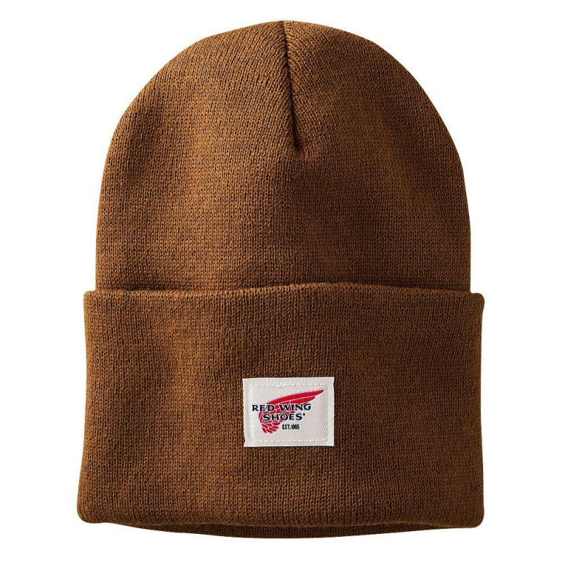 Red Wing Logo Knit Watch in Copper Accessories Hatut Laivastonsininen | 6245ATBGF