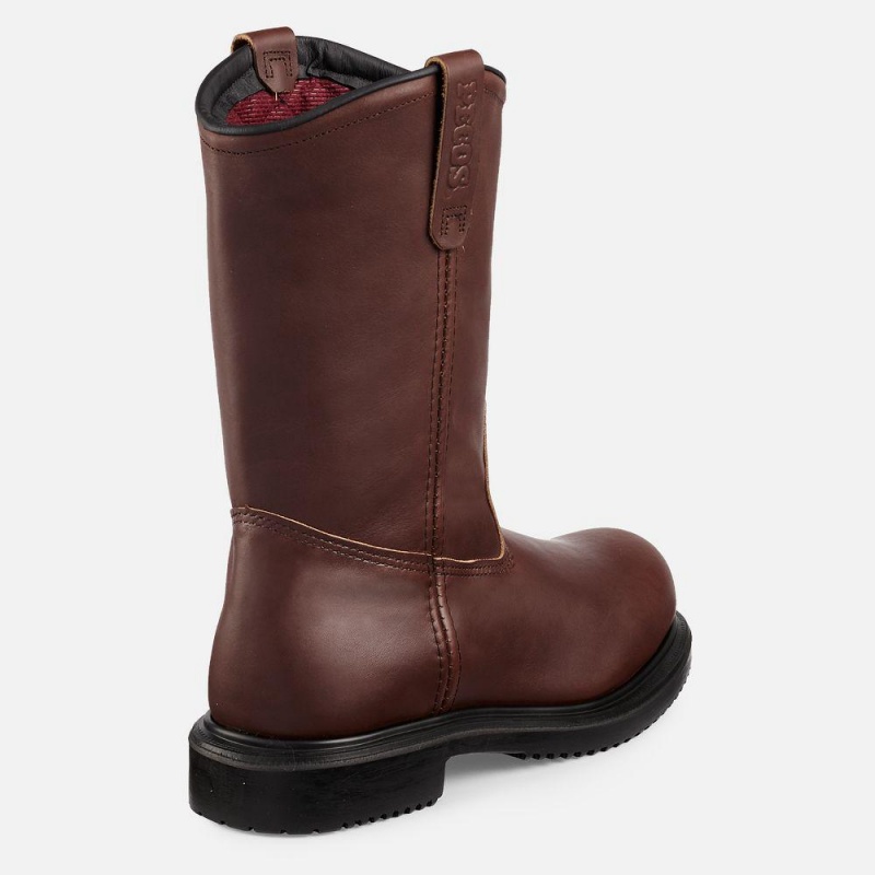 Red Wing SuperSole® 11-inch Insulated Turva Varvas Pull-On Miesten Teräskärkiset Saappaat Mustat | 0897EOBST