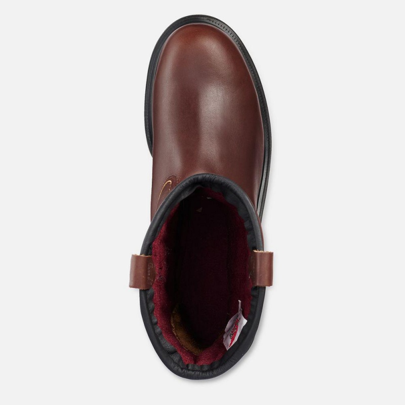 Red Wing SuperSole® 11-inch Insulated Turva Varvas Pull-On Miesten Teräskärkiset Saappaat Mustat | 0897EOBST