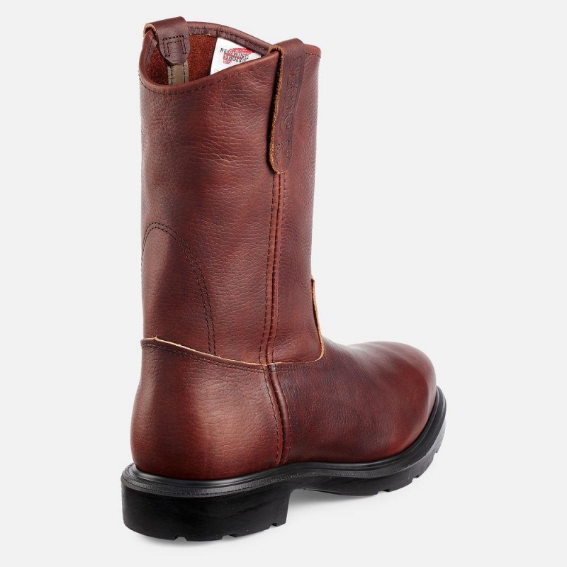 Red Wing SuperSole® 11-inch Turva Varvas Pull-On Miesten Teräskärkiset Saappaat Viininpunainen | 0213RNTPQ