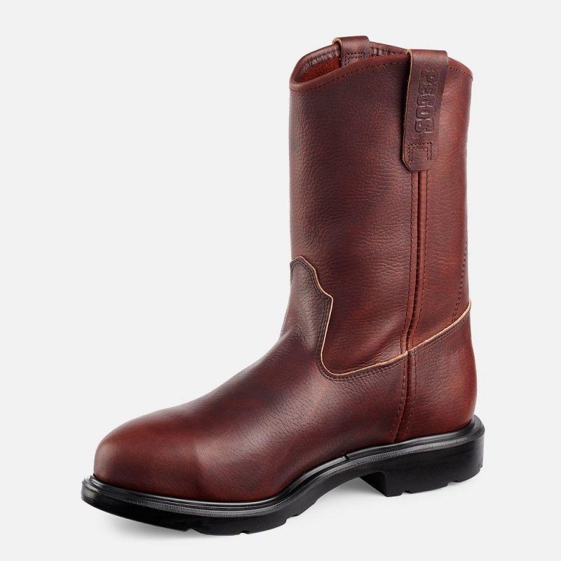 Red Wing SuperSole® 11-inch Turva Varvas Pull-On Miesten Teräskärkiset Saappaat Viininpunainen | 0213RNTPQ