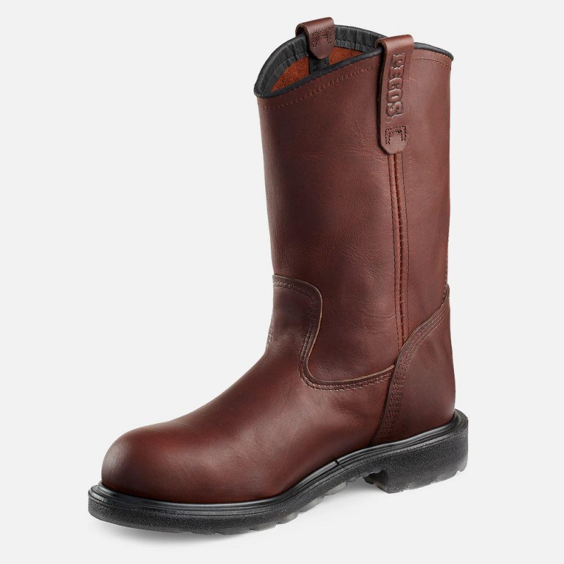 Red Wing SuperSole® 2.0 11-inch Turva Varvas Pull-On Miesten Teräskärkiset Saappaat Viininpunainen | 6014YIZNS