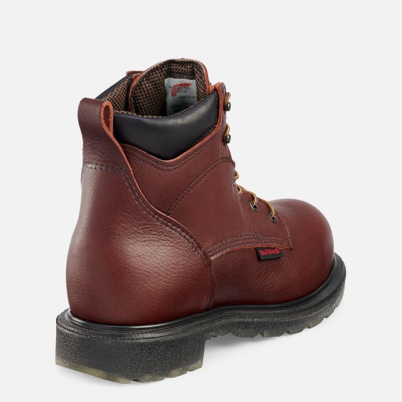 Red Wing SuperSole® 2.0 6-inch Vedenpitävät CSA Turva Varvas Miesten Teräskärkiset Saappaat Viininpunainen | 4019SWBZJ