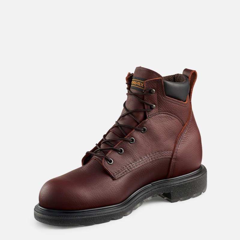 Red Wing SuperSole® 2.0 6-inch Vedenpitävät Soft Varvas Miesten Boot Viininpunainen | 8130FCAEU