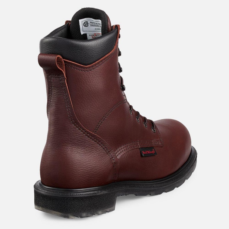 Red Wing SuperSole® 2.0 8-inch CSA Turva Varvas Miesten Teräskärkiset Saappaat Viininpunainen | 9472DXMBZ