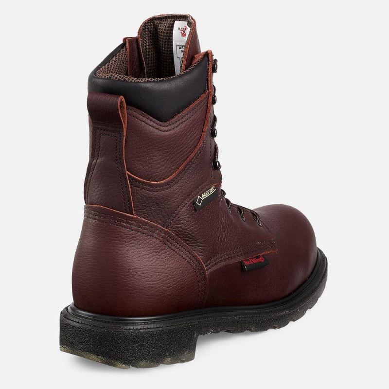 Red Wing SuperSole® 2.0 8-inch Insulated, Vedenpitävät CSA Turva Varvas Miesten Teräskärkiset Saappaat Viininpunainen | 0291GPQVX