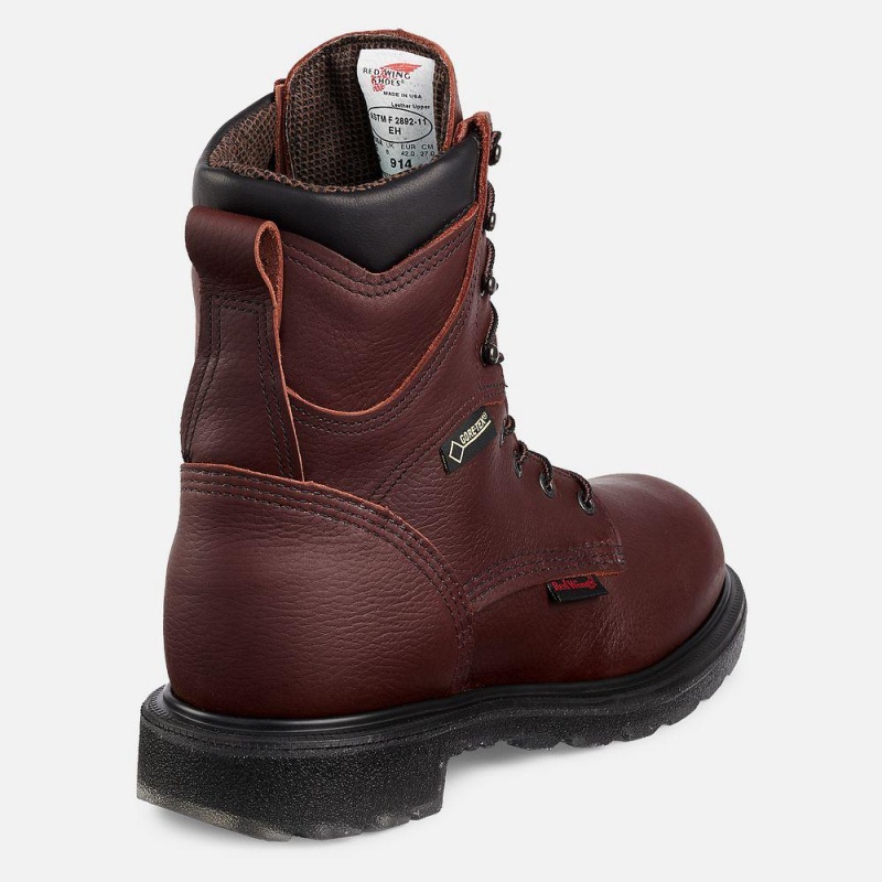 Red Wing SuperSole® 2.0 8-inch Vedenpitävät Soft Varvas Miesten Boot Viininpunainen | 8250UXRWG