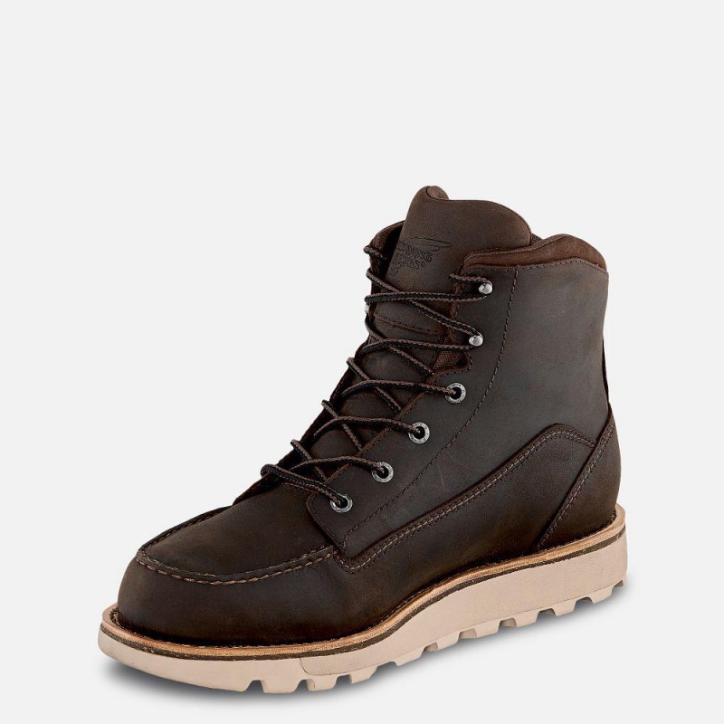 Red Wing Traction Tred Lite 6-inch Vedenpitävät Soft Varvas Miesten Boot Tan | 3462PRLTV