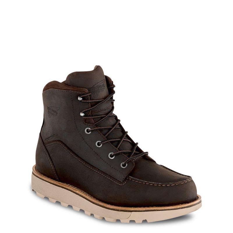 Red Wing Traction Tred Lite 6-inch Vedenpitävät Soft Varvas Miesten Boot Tan | 3462PRLTV