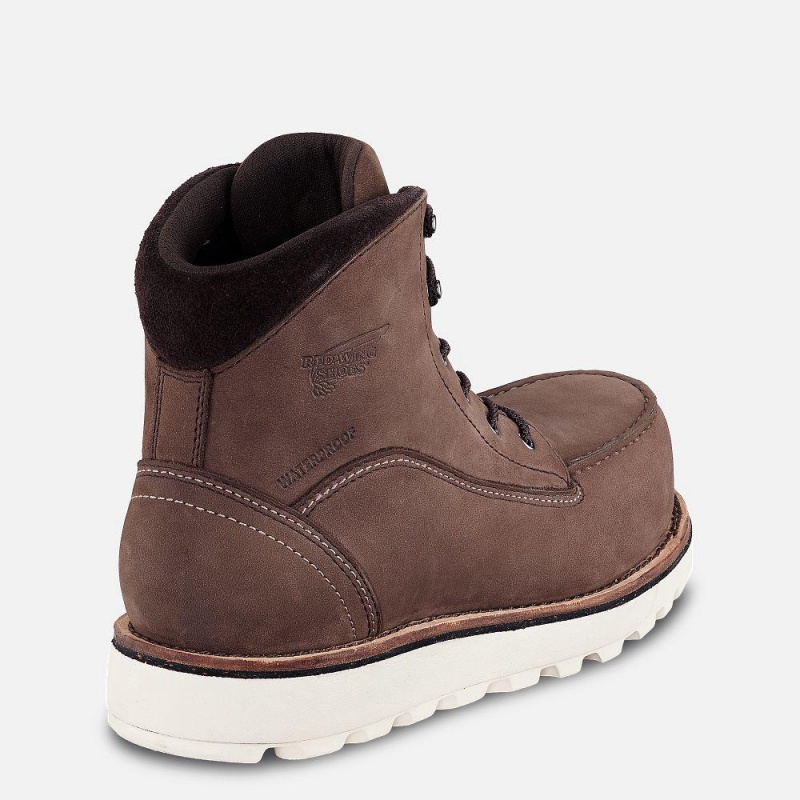 Red Wing Traction Tred Lite 6-inch Vedenpitävät Turva Varvas Naisten Saappaat Ruskea | 3261ZSBCL