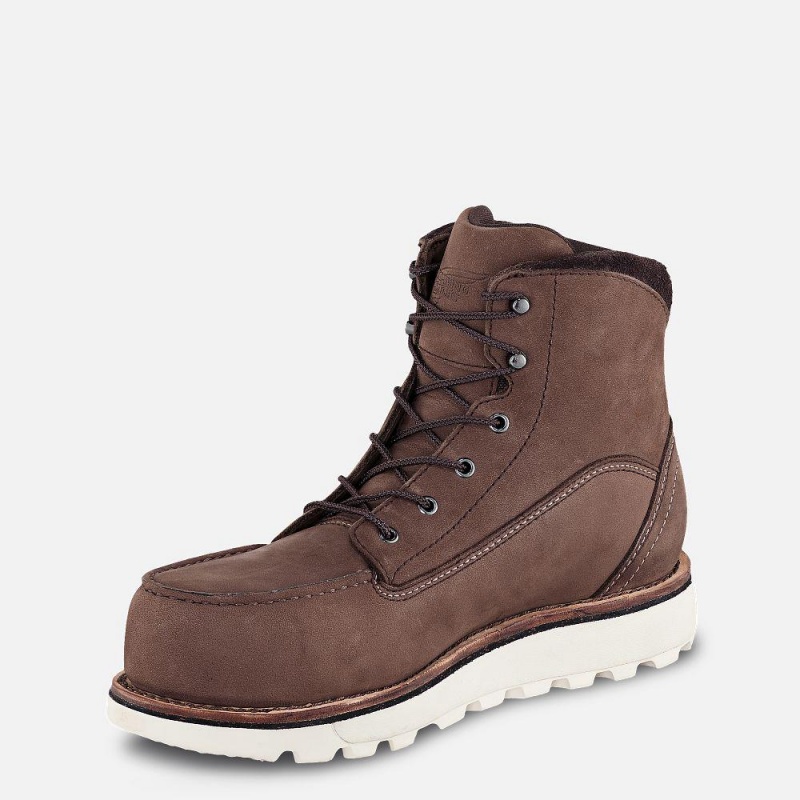 Red Wing Traction Tred Lite 6-inch Vedenpitävät Turva Varvas Naisten Saappaat Ruskea | 3261ZSBCL