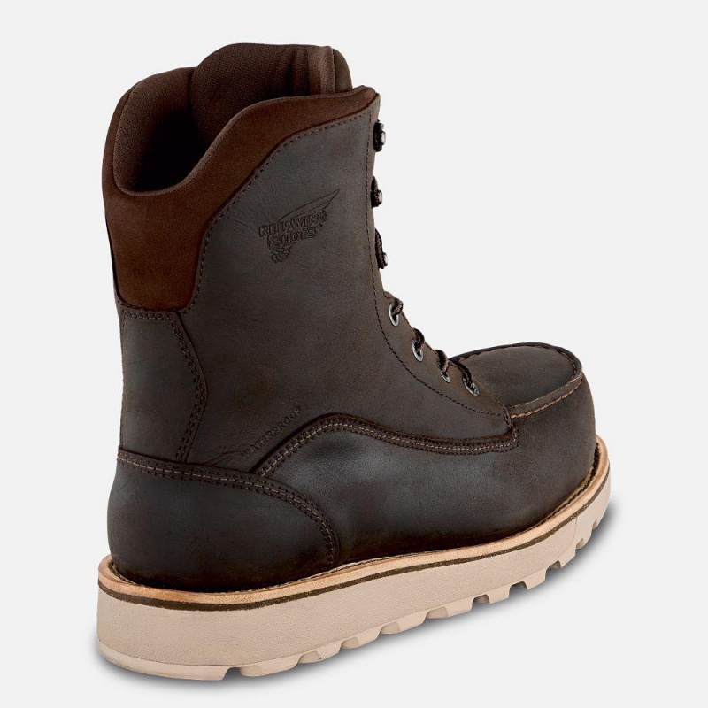 Red Wing Traction Tred Lite 8-inch Vedenpitävät CSA Turva Varvas Miesten Boot Tan | 1237MPOTG