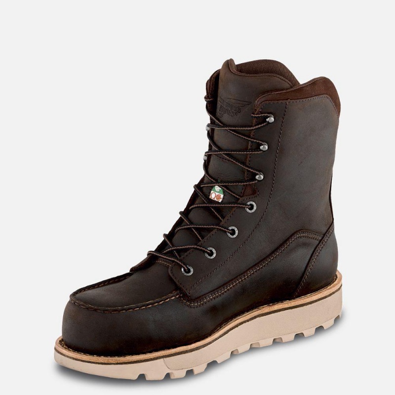 Red Wing Traction Tred Lite 8-inch Vedenpitävät CSA Turva Varvas Miesten Boot Tan | 1237MPOTG