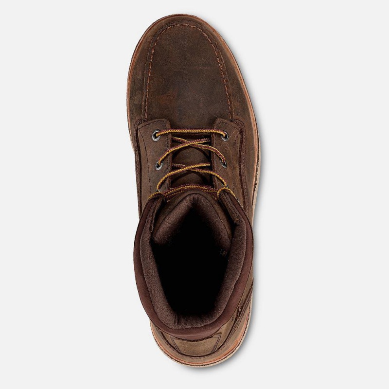 Red Wing Traction Tred Lite 8-inch Vedenpitävät Turva Varvas Miesten Boot Tan | 2469JZIBO