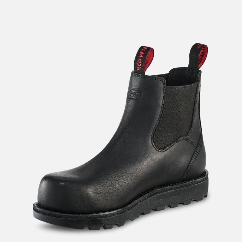 Red Wing Traction Tred Lite CSA Turva Varvas Miesten Chelsea Nilkkurit Mustat | 8061IFTEB