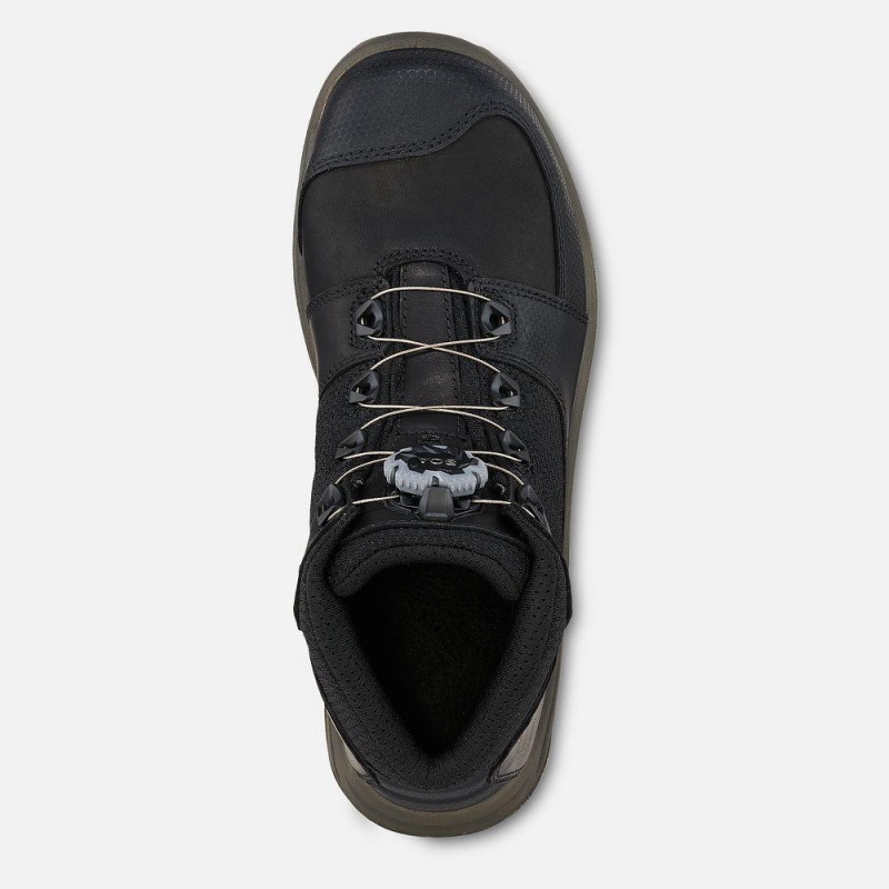 Red Wing Tradesman 5-inch Vedenpitävät Turva Varvas Miesten Vaellussaappaat Mustat | 7012TGUCH