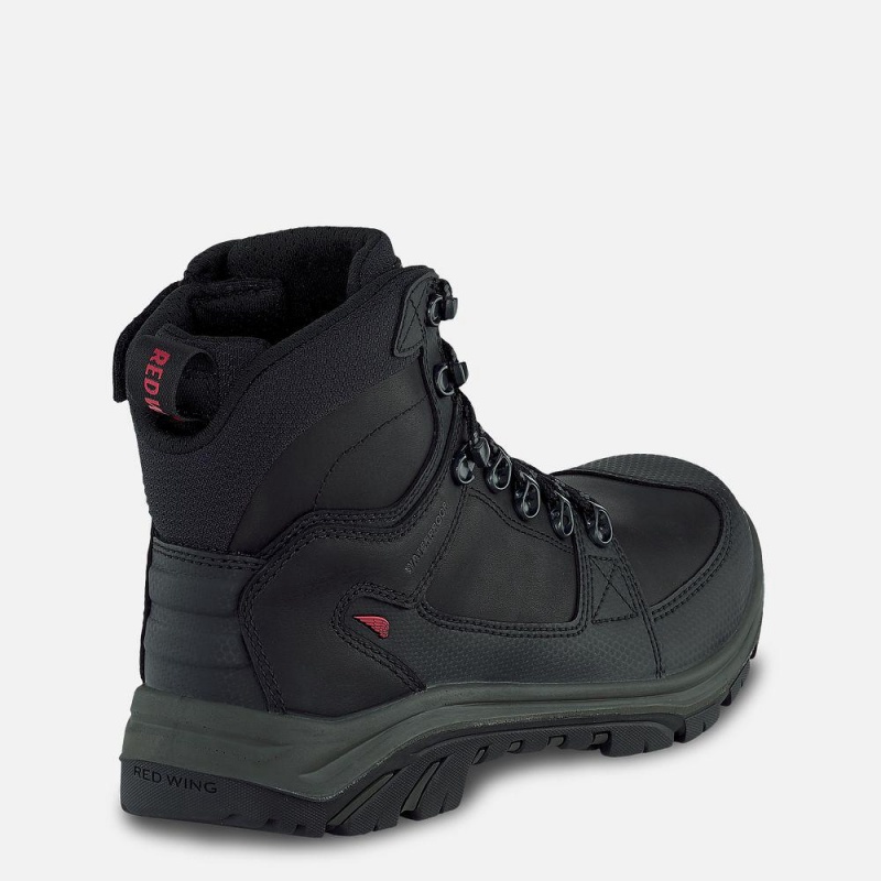 Red Wing Tradesman 6-inch Side-Zip, Vedenpitävät, CSA Turva Varvas Miesten Boot Mustat | 6029JCOHR