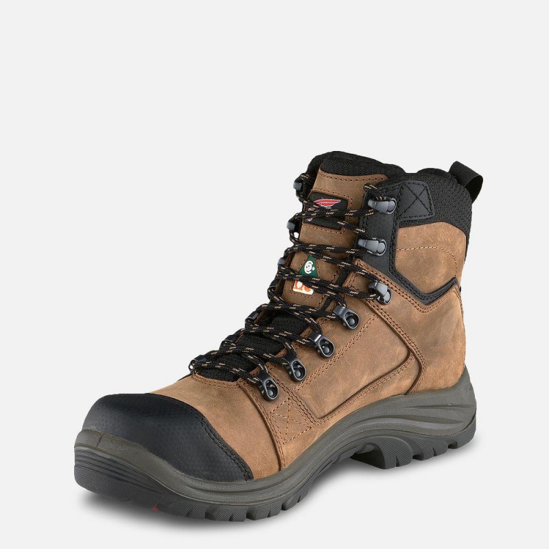 Red Wing Tradesman 6-inch Vedenpitävät CSA Turva Varvas Miesten Boot Mustat Punainen | 7593NQAOK